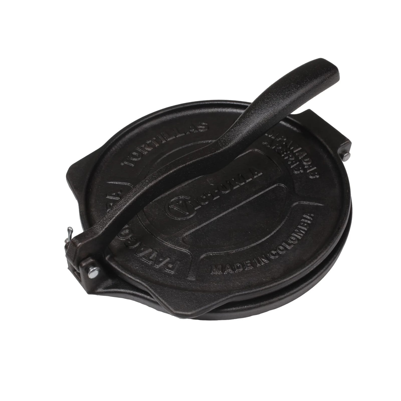 Victoria Tortillapers heavy duty gietijzer Ø20 cm Zwart