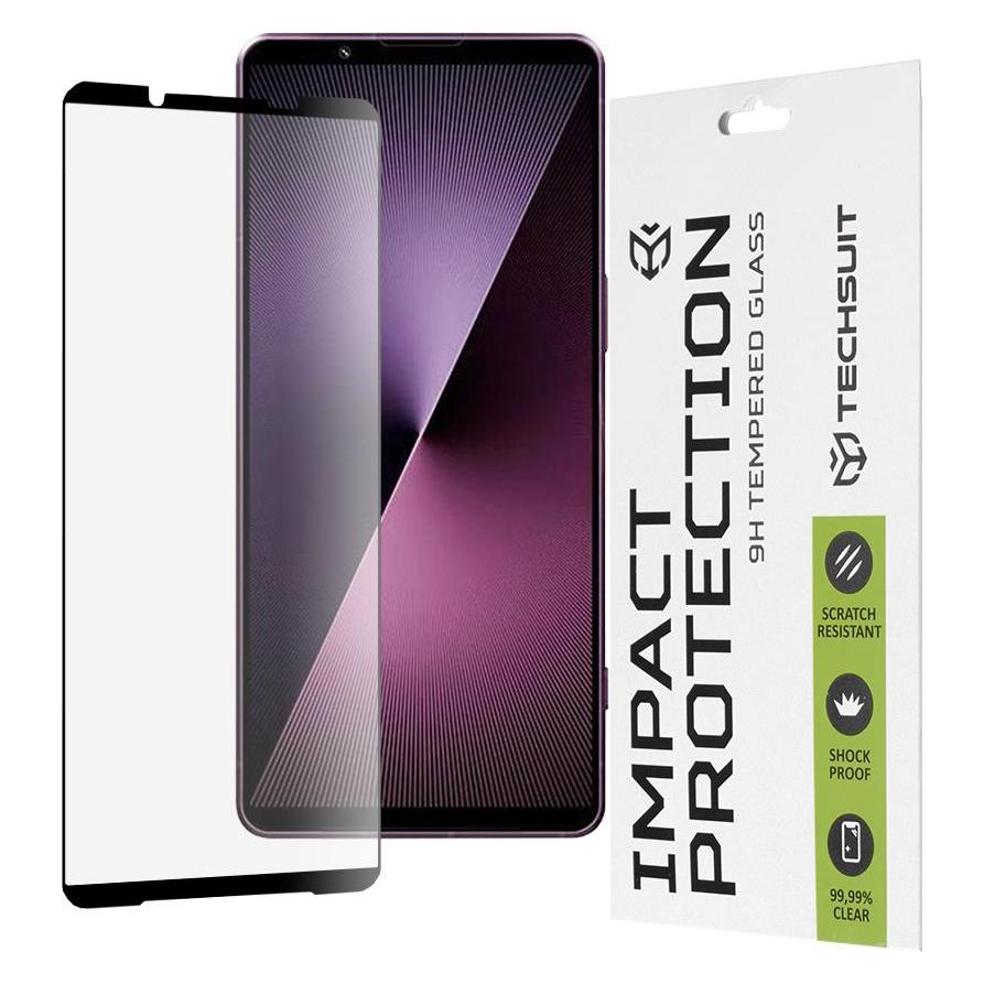 Techsuit - 111D Full Cover / Full Glue Glass - Sony Xperia 1 VII - Black (Sony Xperia 1 VII) (58569782)