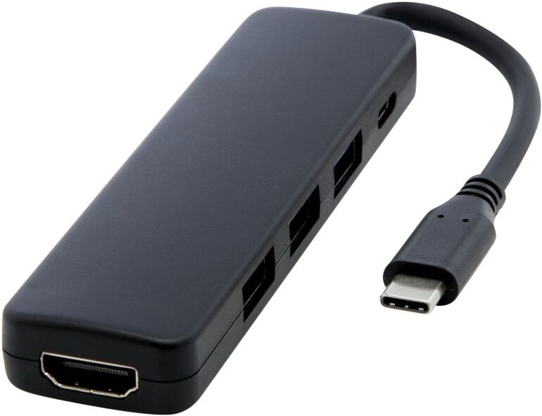 Adaptateur multimédia personnalisable USB-C avec sortie HDMI noir