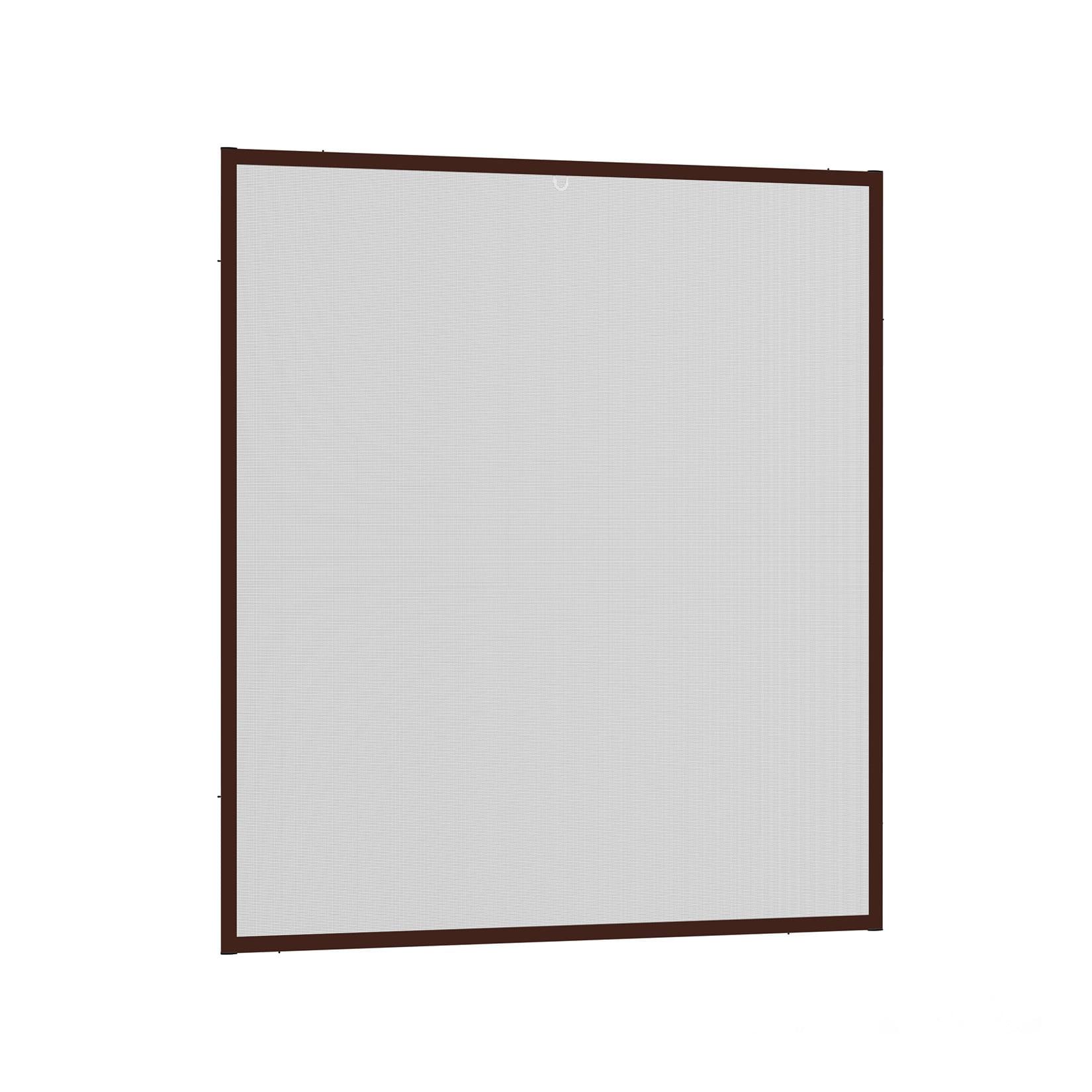 Instektenschutz-Fensterbausatz "MASTER SLIM" 100x120 cm in Braun