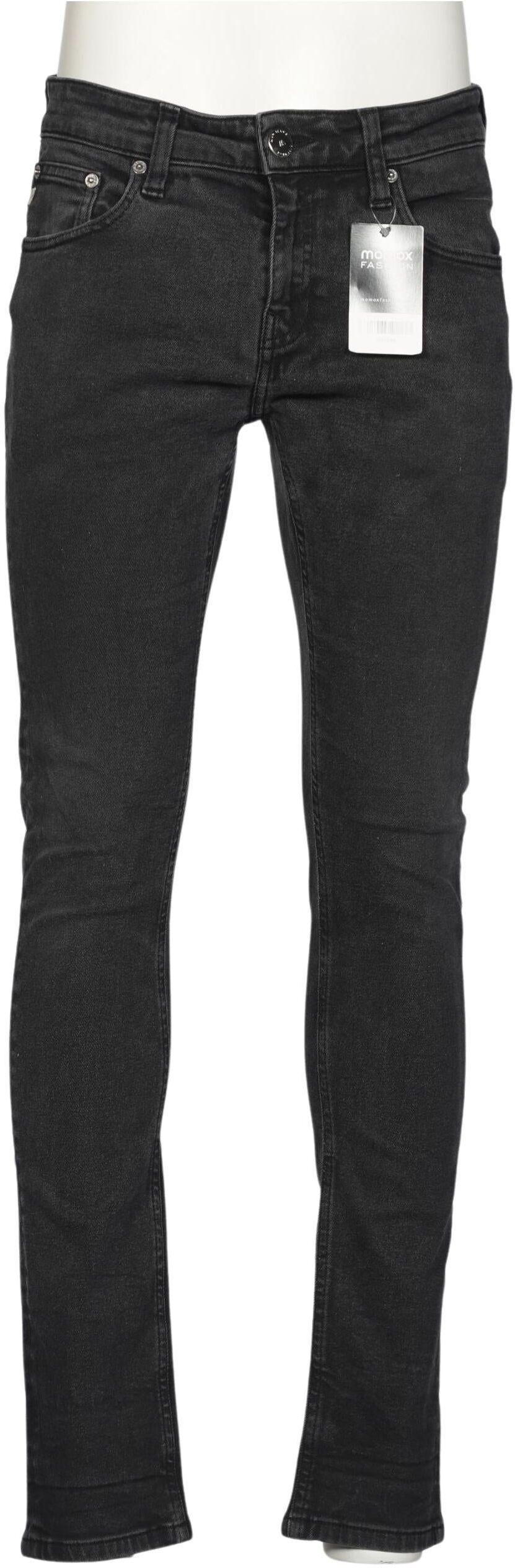 Mud Jeans Herren Jeans, Schwarz, Gr. W32, kein / Etikett / Elasthan - Second Hand