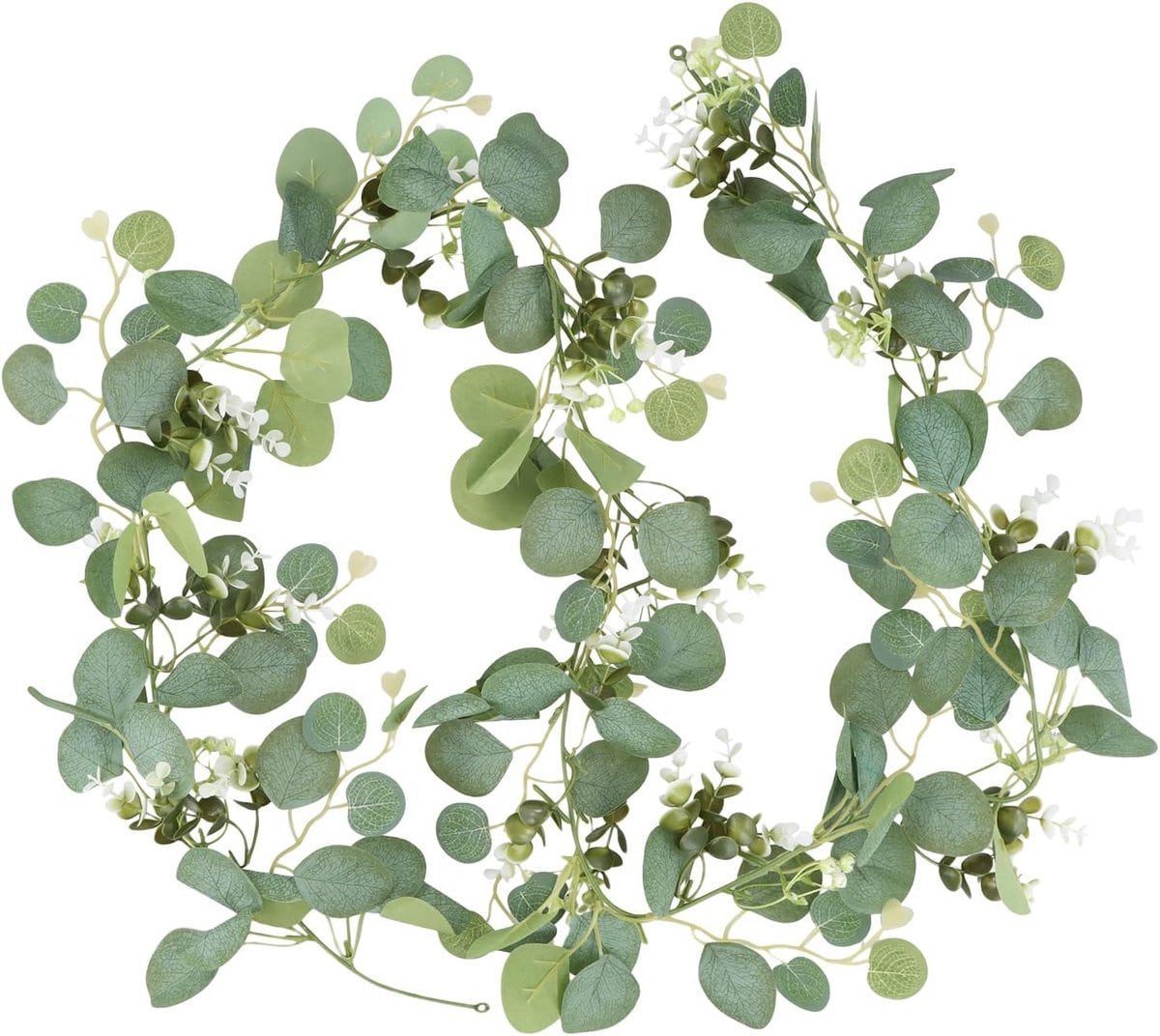 2x Kunstmatige Klimplant Slir met Groene Bladeren voor Decoratie