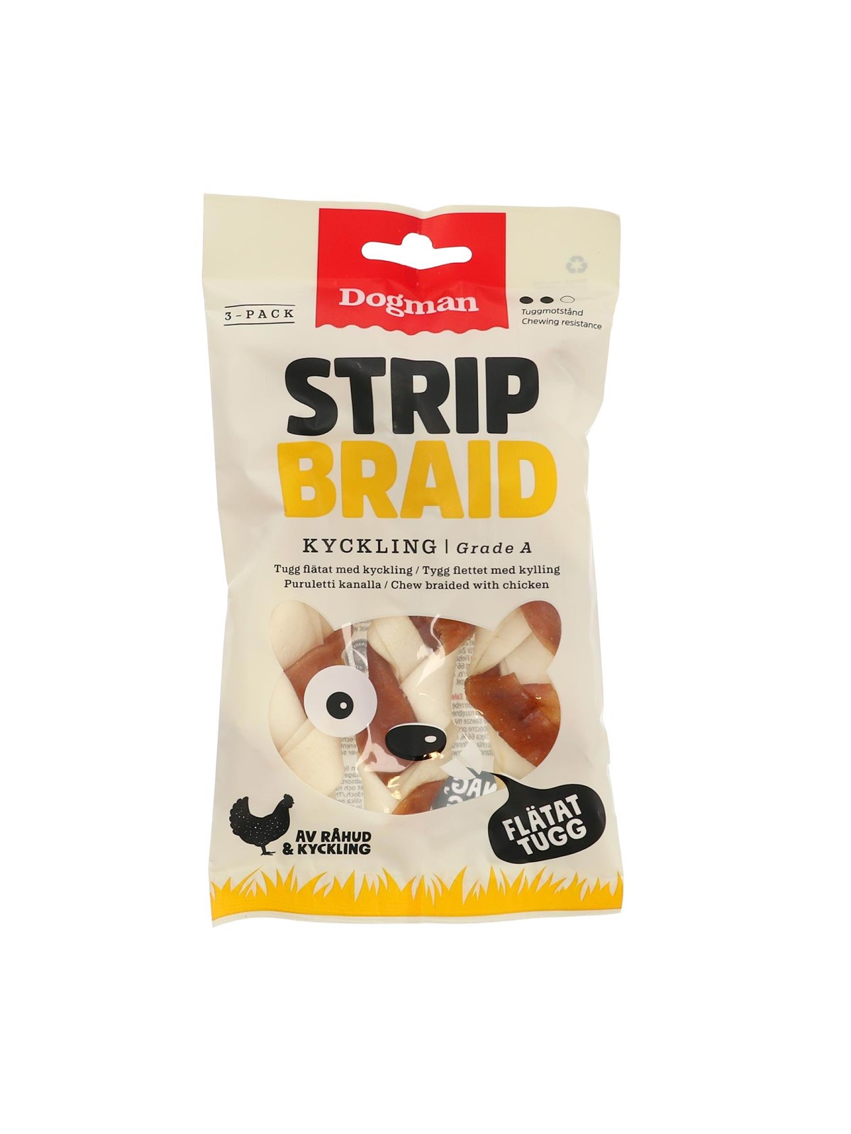 Dogman Chicken strip braid 3p
