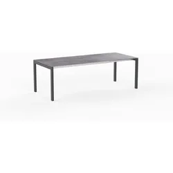 sitMOBILIA Gartentisch ausziehbar Ventura 160/220 x 95 cm Edelstahl Sirius
