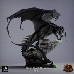 Black Dragon - Elder (100mm base) von Rescale Miniatures aus Rite of the Untamed