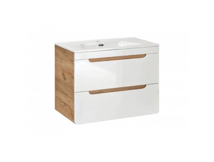 Ensemble meuble vasque encastrée 60 cm - Archipel White