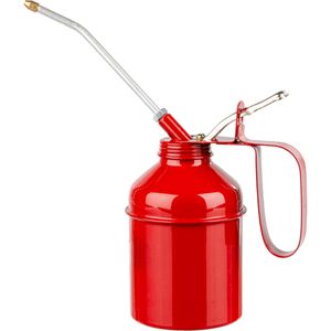 HP-Autozubehör Ölkanne aus Metall, 300 ml, starrer Ausguss, mit Pumpe
