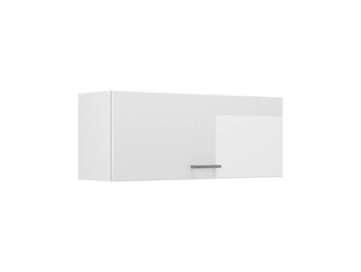 Vicco Hängeschrank R-Line, Weiß Hochglanz/Weiß, 100 cm Flach, Weiß Hochglanz, Weiß, Holzwerkstoff, Rechteckig, 100x40x31 cm, Küchen, Küchenmöbel, Küchenschränke, Küchenoberschränke