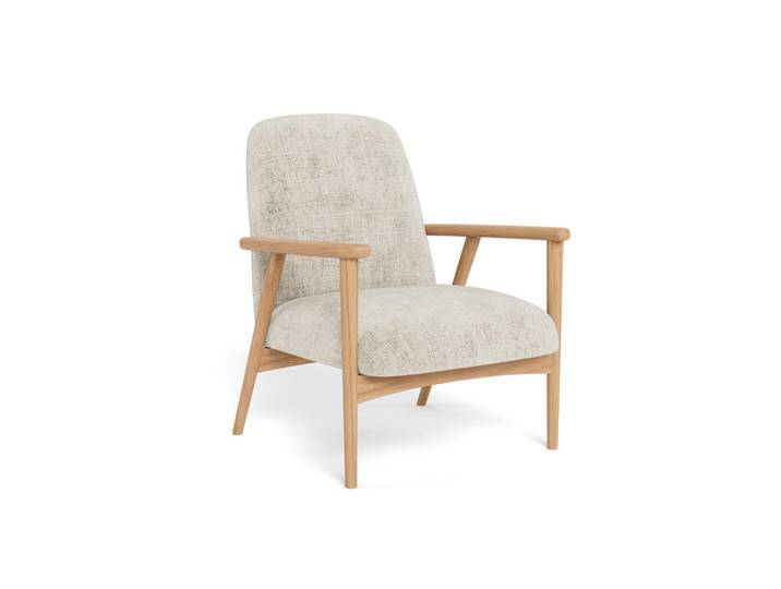 Livetastic Sessel Auckland, Beige, Holz, Eiche, massiv, 71x83x84 cm, Wohnzimmer, Sessel, Sonstige Sessel