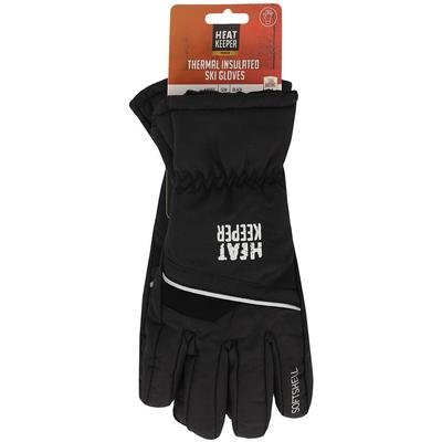 Skihandschuhe HEATKEEPER "LADIES SKI GLOVES PRO", Damen, Gr. S/M, schwarz, Materialmix, unifarben, Handschuhe, mit kuscheligem, wärmendem Fleece-Innenfutter, perfekt für den Winter