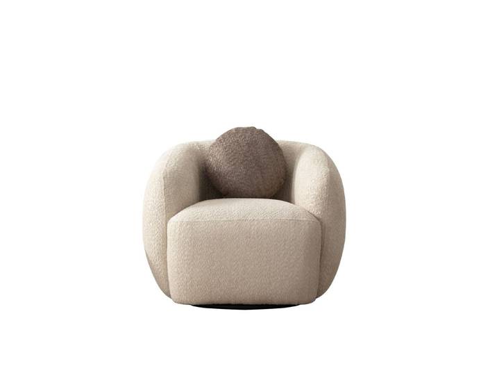 Xlmoebel Sessel Designer Beiger Polster für stilvolles Wohnen (1-St., Sessel), Made in Europa