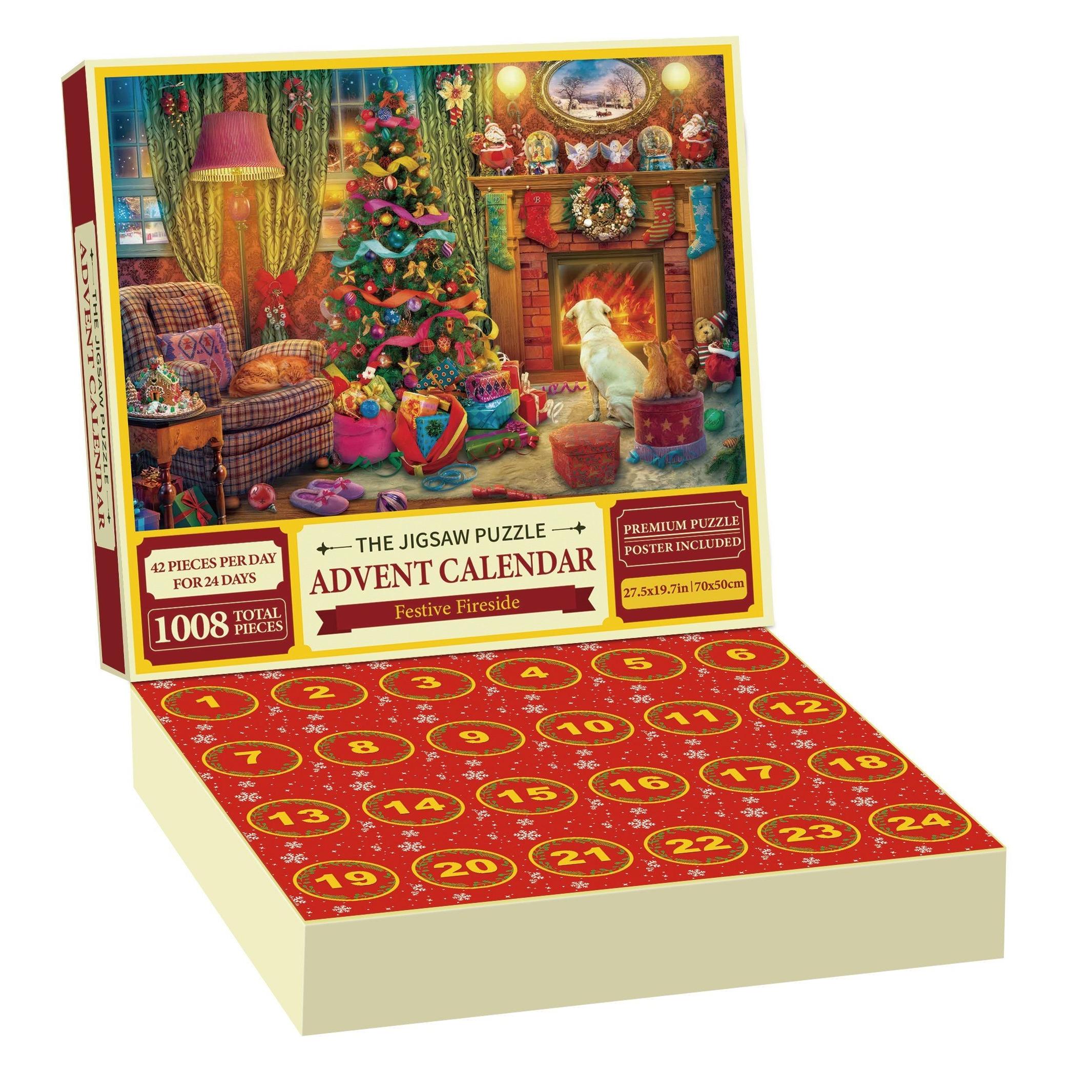 Amo Toys Merry Christmas Advent Puzzle - 1008 brikker (1008 Türchen) (50700)