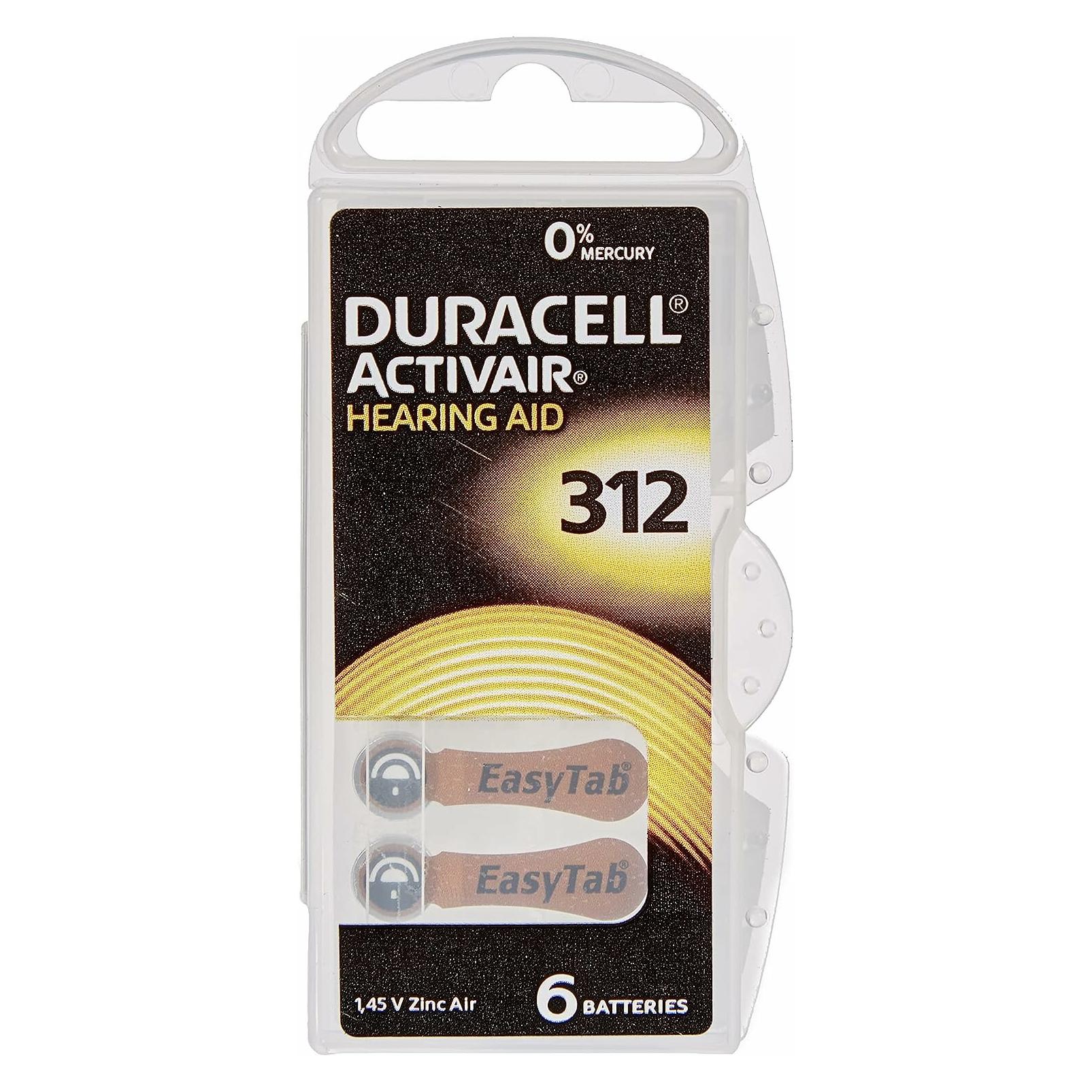 Duracell ActivAir 6er Blister (6 Stk., A312, 160 mAh) (F3 DA312)