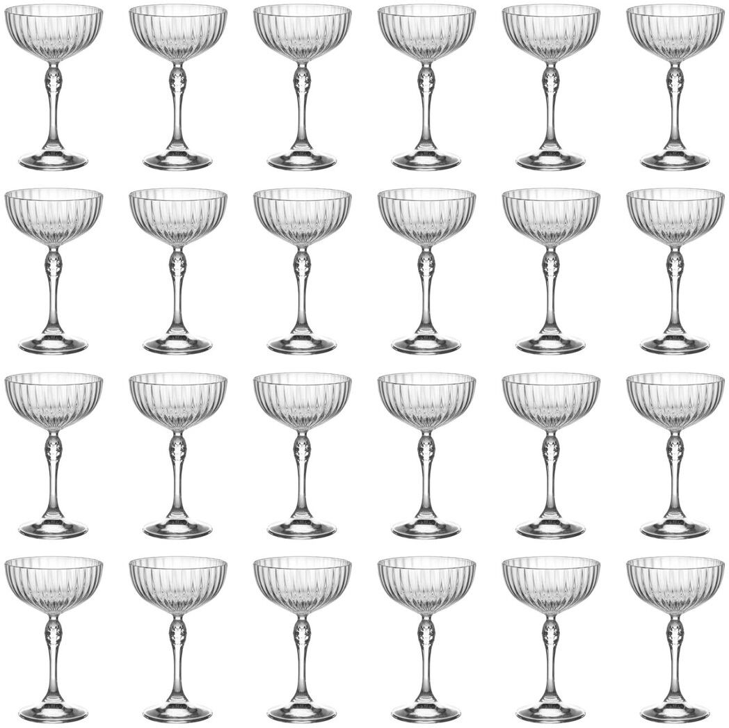 Bormioli Rocco America '20s Champagne Cocktail Saucers - 230ml Clear 24