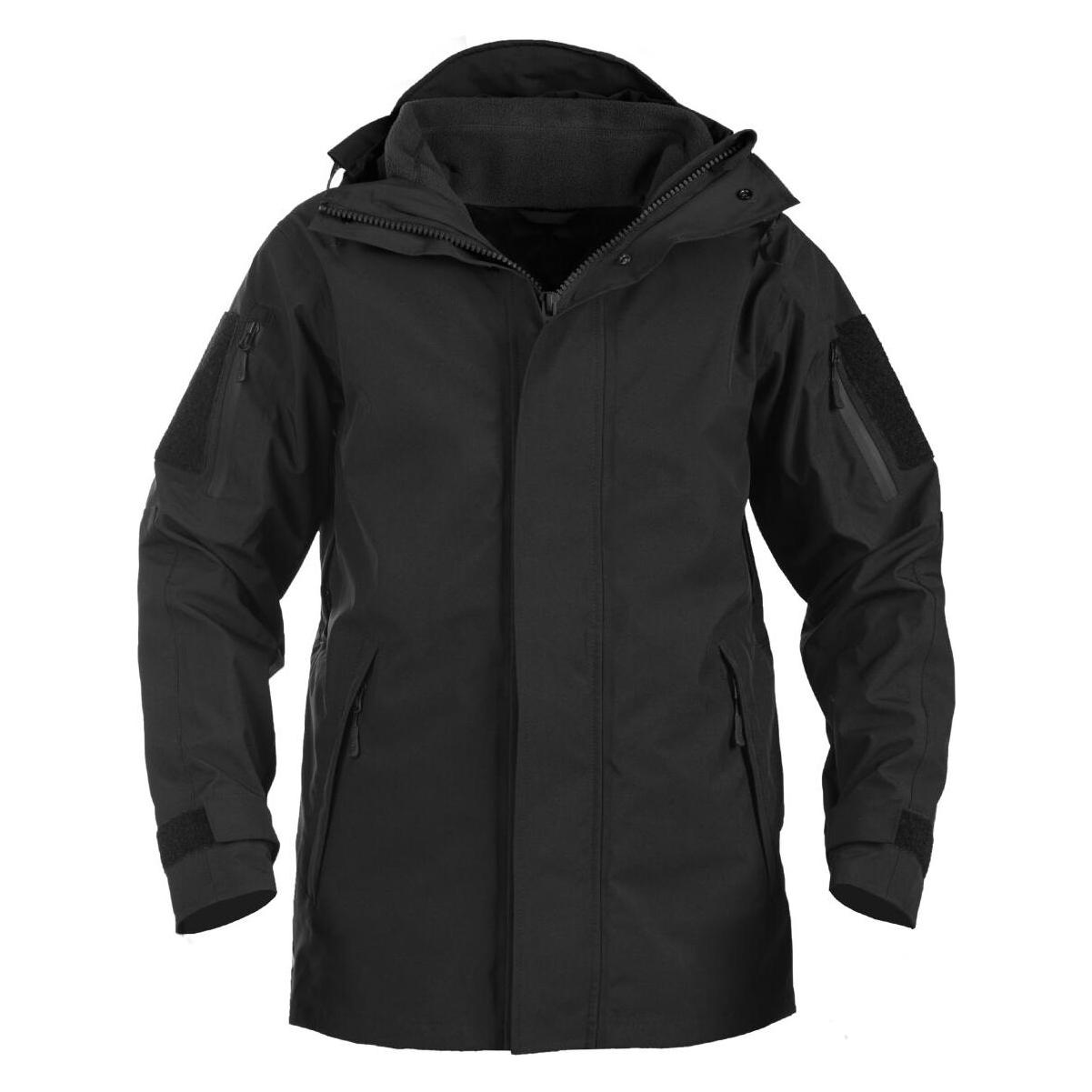 Mil-tec Nässeschutz-Jacke - Parka - GEN.II - schwarz (XL) (10616002-905)