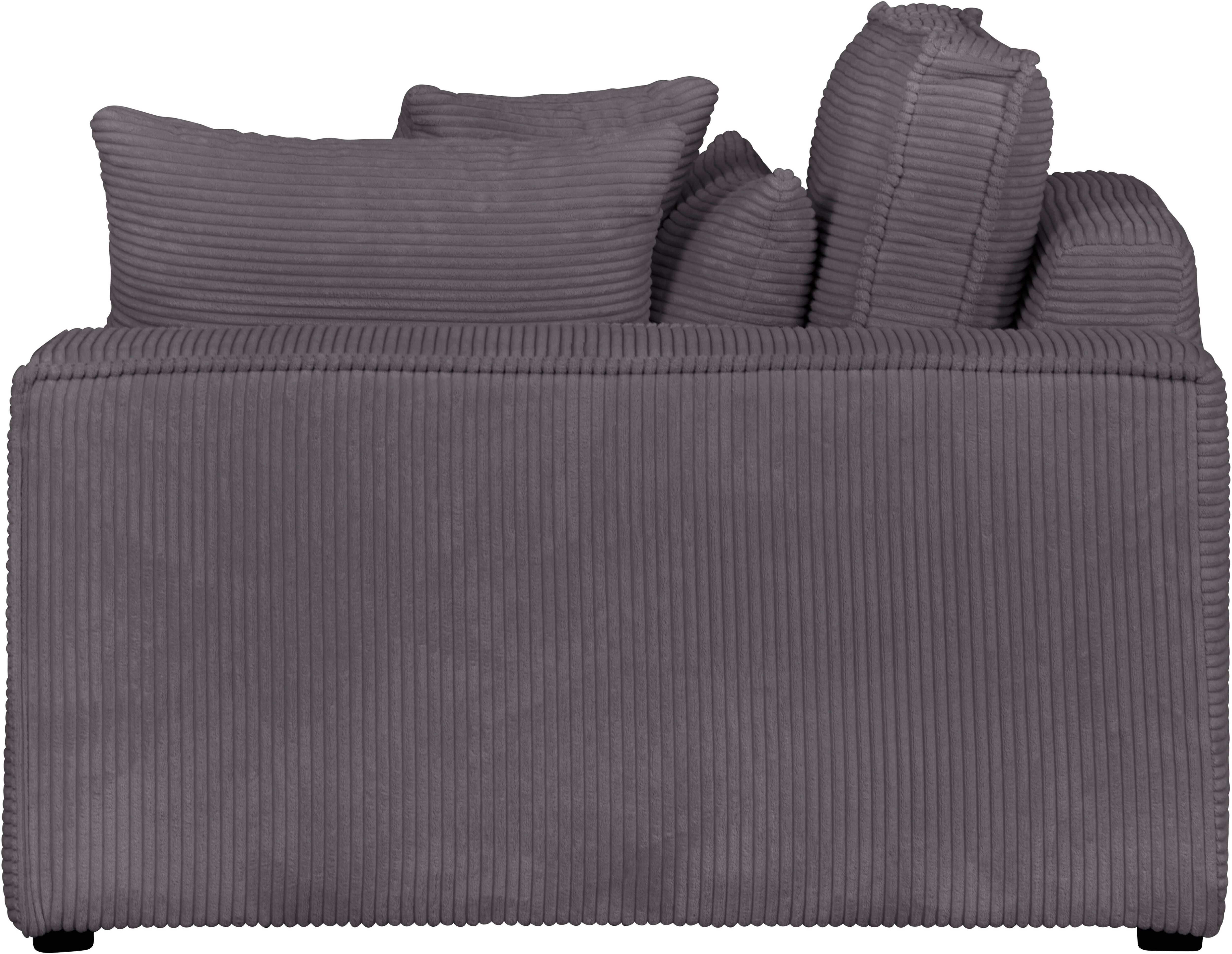 Sofaelement OTTO HOME "Enid", grau, B:128cm H:75cm, 100% Polyester, Polsterelemente, als Teil eines Modulsofas, fester Sitzkomfort