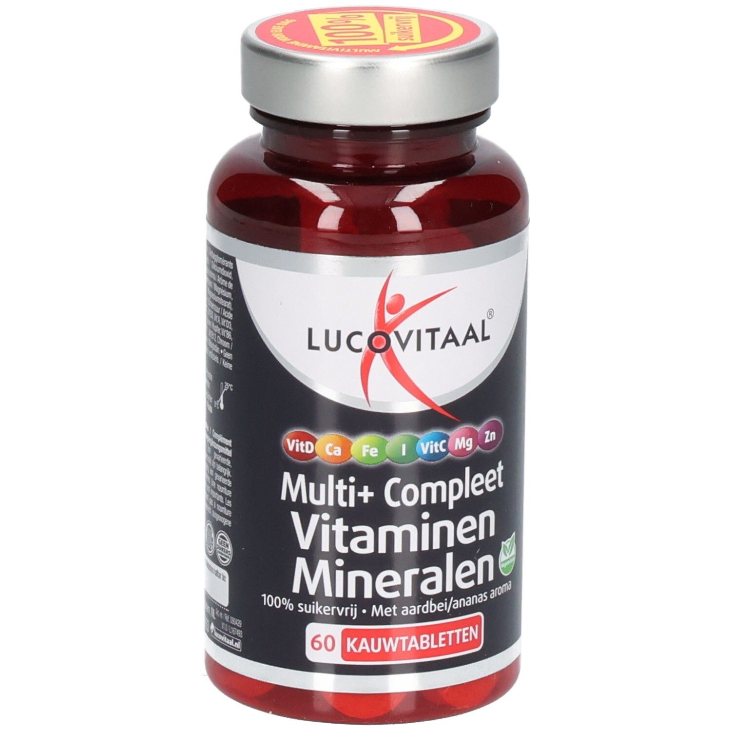 Lucovitaal Multi+ Compleet vitaminen mineralen 60 kauwtabletten St Kautabletten