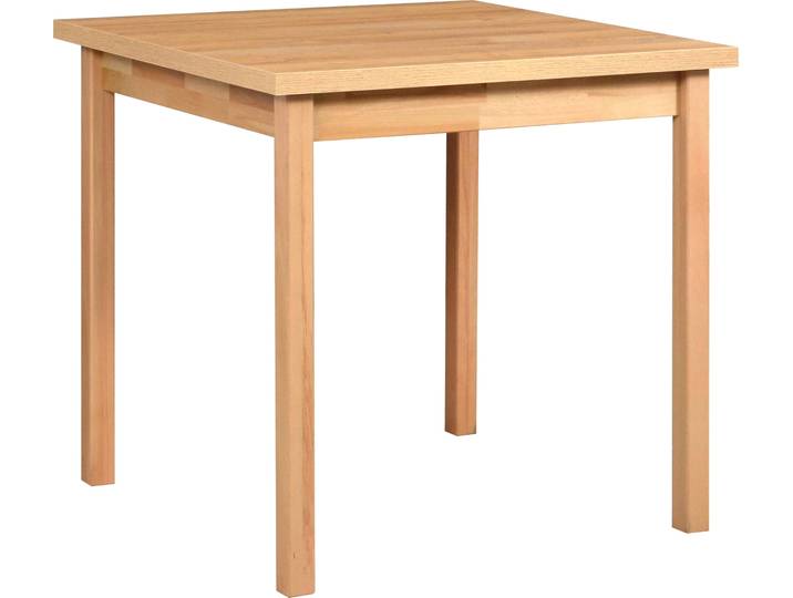 Quadratischer Tisch Max 9, 80x80 cm, Höhe 78 cm, Buchenholz Laminat, ABS-Kante, Farbe Grandson