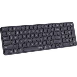 Rapoo E9310M Kabellos, Bluetooth® Tastatur Deutsch, QWERTZ Schwarz R-12575
