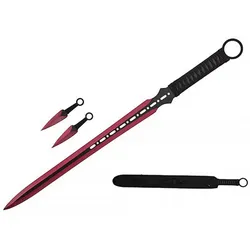 Ninja Schwert und Kunai mit Trageriemen