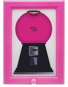 Inspire Essentials Candy Dispenser Storage Box With Photo Frame Decorative Organizer pink