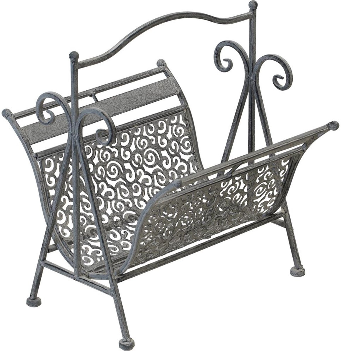 Lesli Living Tijdschriftenhouder Viva la Vida - Grijs - B: 36 cm, D: 35 cm, H: 43 cm