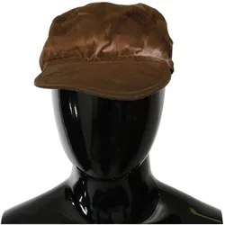 Costume National Brauner Newsboy Beret Cabbie Fedora Hut