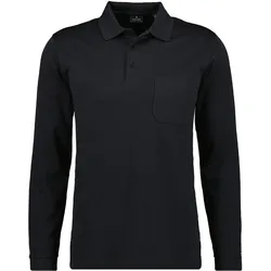 Soft Knit Polo Knopf Langarm Herren Poloshirt