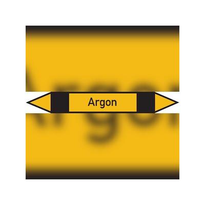 Rohrleitungskennzeichen Argon - 187x26 mm Folie selbstklebend