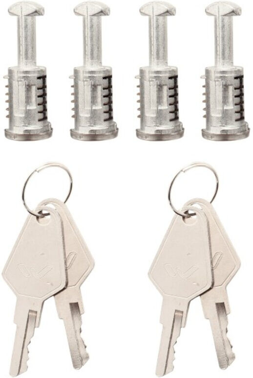 France Attelage Accessoire de verrouillage pour barres de toit Menabo Tiger, Delta, Omega & Professional