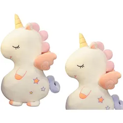 Plüsch Maskottchen Kuscheltier Bezauberndes Einhorn Weiß 50cm