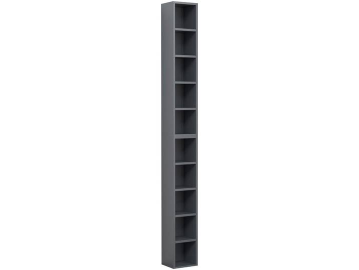 Mid.you Cd-Regal, Anthrazit, Holzwerkstoff, 8 Fächer, 40x94x17 cm, Wohnzimmer, TV Möbel, CD-Regale