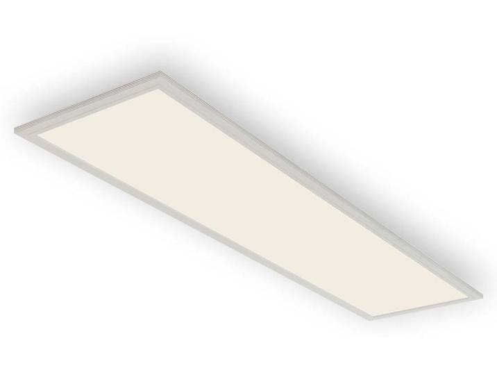 LED Sensor Panel BRILONER LEUCHTEN PIATTO\, 38 W\, 4100 lm\, IP20\, blanc\, plastique-métal\, 119\,5 x 29\,5 x 4\,9 cm