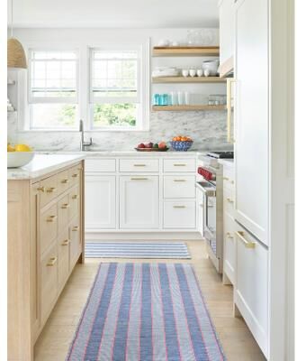 Annie Selke Dash & Albert Hillsgrove Stripe Handwoven Cotton Rug