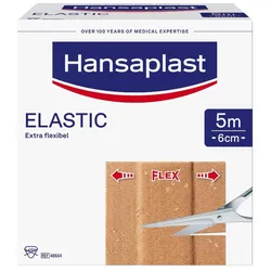 BSN Hansaplast Elastic Wundschnellverband Pflaster - 6 cm x 5 m 1 St