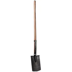 Krumpholz, Spaten + Schaufel, Rodespaten Blattmass 285 x 180 mm Grösse 2 mit Knopf-Stiel Stiellänge 1100 mm 2700 g
