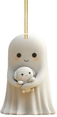 Retailers Go Christmas Ornaments, Acrylic Flat Ghost Doll, For Party Christmas Tree, Hanging Decorations c