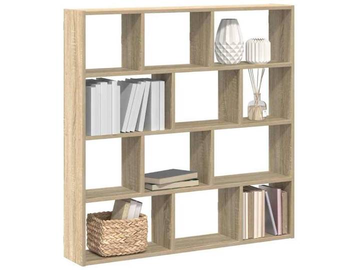 Étagère cube murale 12 compartiments chêne sonoma 860006