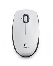 Logitech B100 Business optische Maus verkabelt 3 Tasten USB weiß (910-003360)