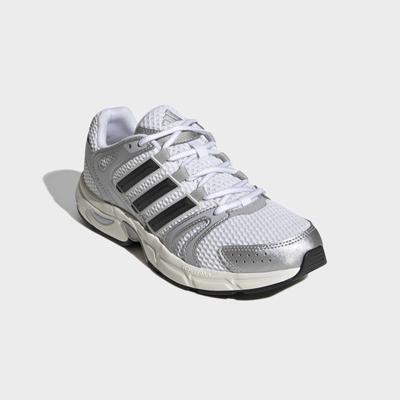 Sneaker ADIDAS SPORTSWEAR "ECLYPTIX CONTROL", Damen, Gr. 38, cloud weiß, core schwarz, silber metallic, Textil, Schuhe Sneaker, inspiriert vom Design des adistar control