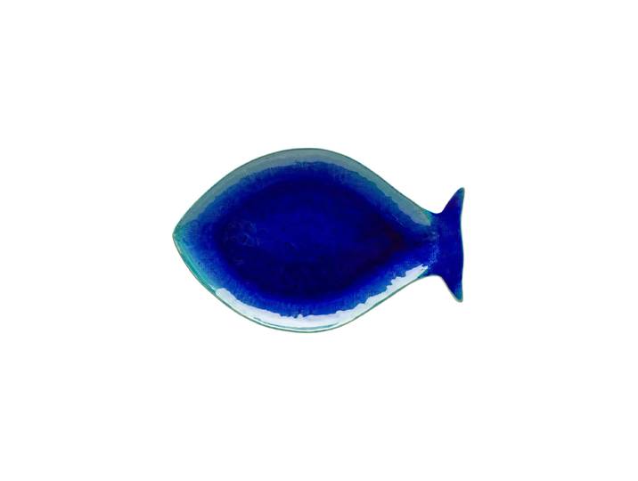 Handgefertigte Servierplatte „Dourada Dori“ Atlantic Blue Costa Nova