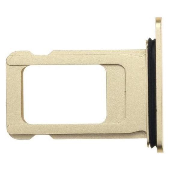 Partner Telecom LCD display! OEM SIM card holder iPhone XR gold (Apple iPhone XR) (48013279)