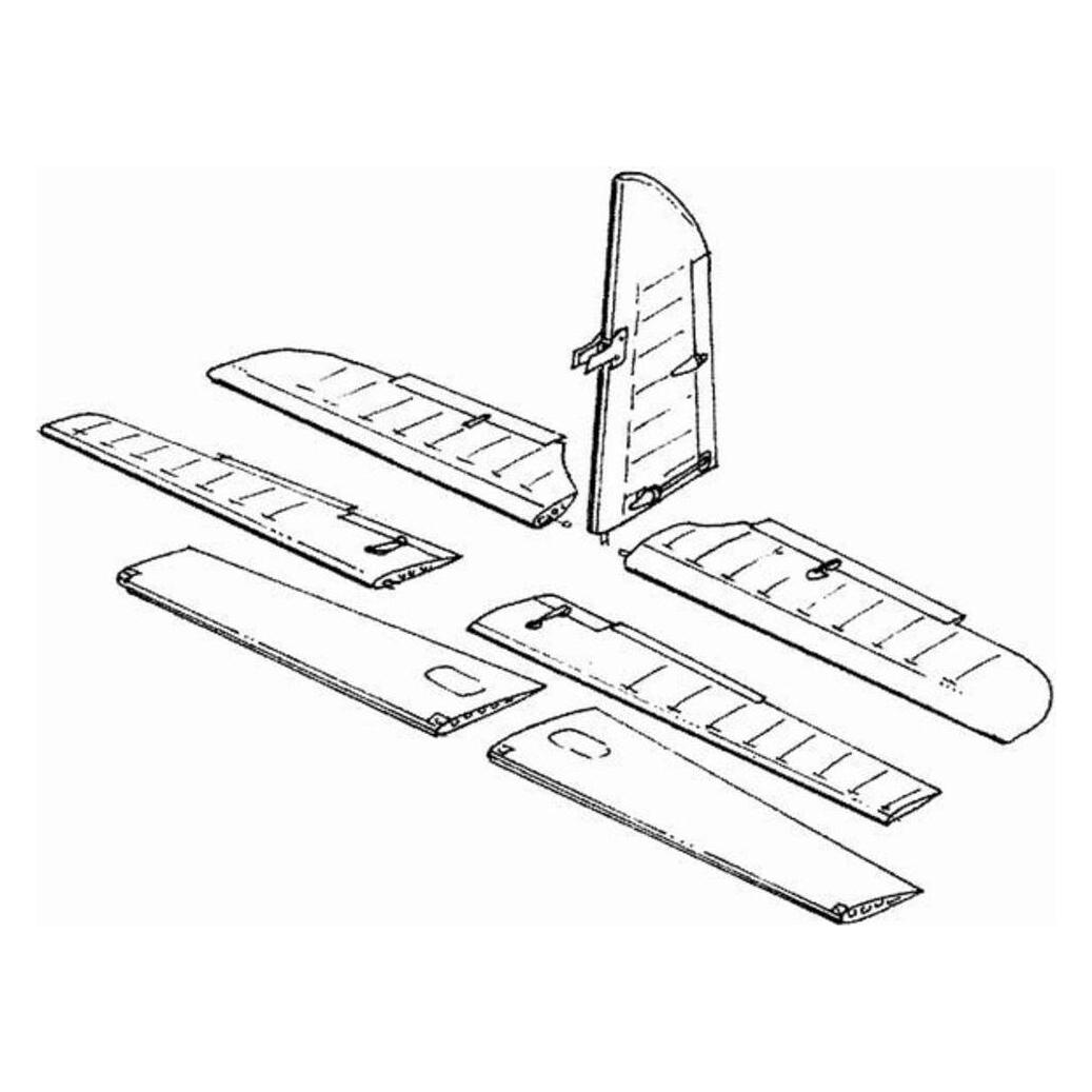 CMK Me-410B Steuerflächen (129-4006)