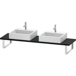 Duravit L-Cube Konsole LC105C01616 Stärke 3 cm, Eiche schwarz, für Aufsatzbecken, variabel