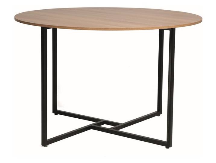 Runder Esstisch mit Tischplatte in Eichenoptik ALTO 120x120