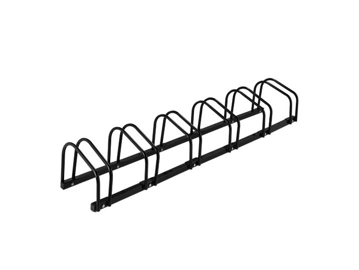 Fahrradständer für 6 Fahrräder Schwarz