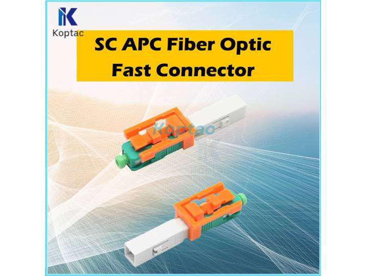 Connecteur de fibre optique rapide SC APC 100x2.0mm FTTH, 3.0 pièces, nouveau type SC APC