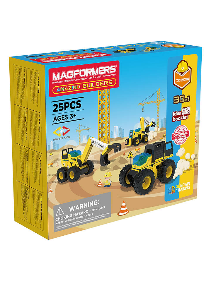 MAGFORMERS 25tlg. Magnetespielset "Amazing Builders" - ab 3 Jahren - onesize