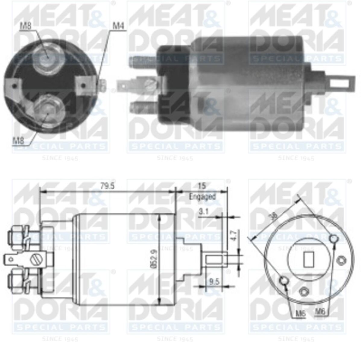 Magnetschalter, Starter MEAT & DORIA 46022