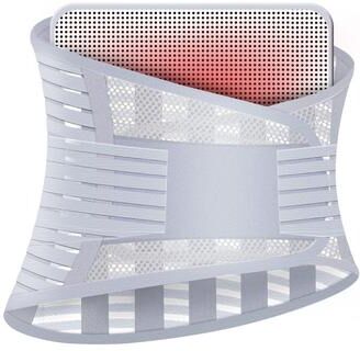 Healfit Counter Waist Protection Mesh Belt, Breathable Fitness Waist Support, Waist Fixing Belt Lightweight greywithheatingpad xl